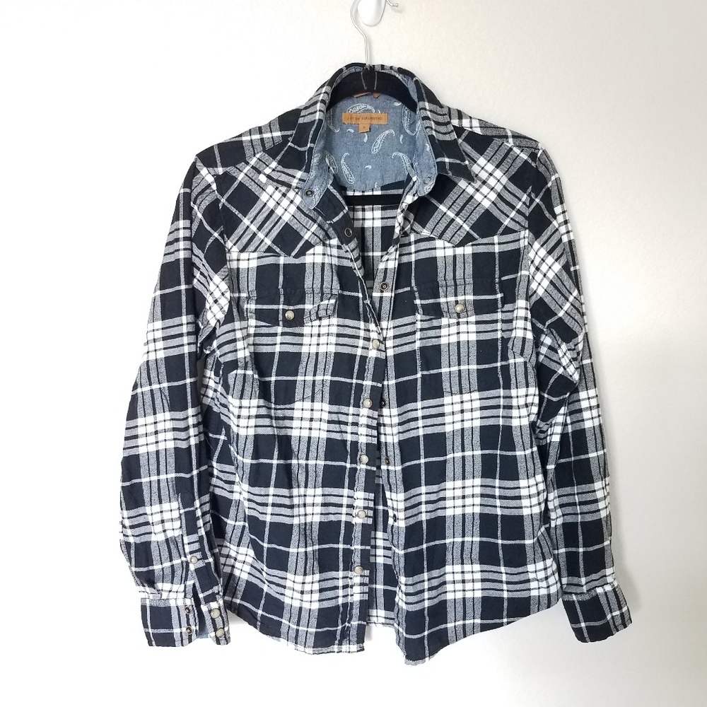 Jachs girlfriend bea flannel shirt size small